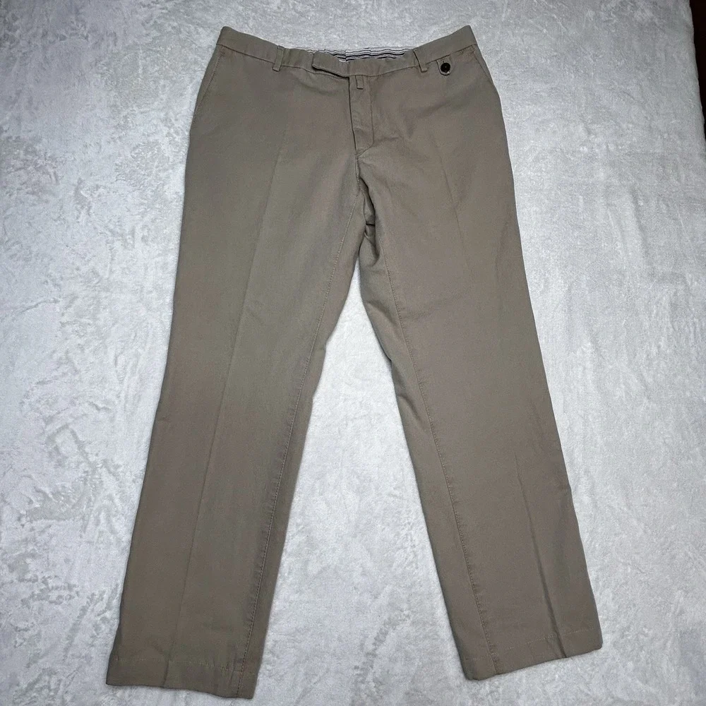 Angelo Nardelli Chino Mens Italy Size 52 (US Waist‎ 35-36) Beige Cotton Pants